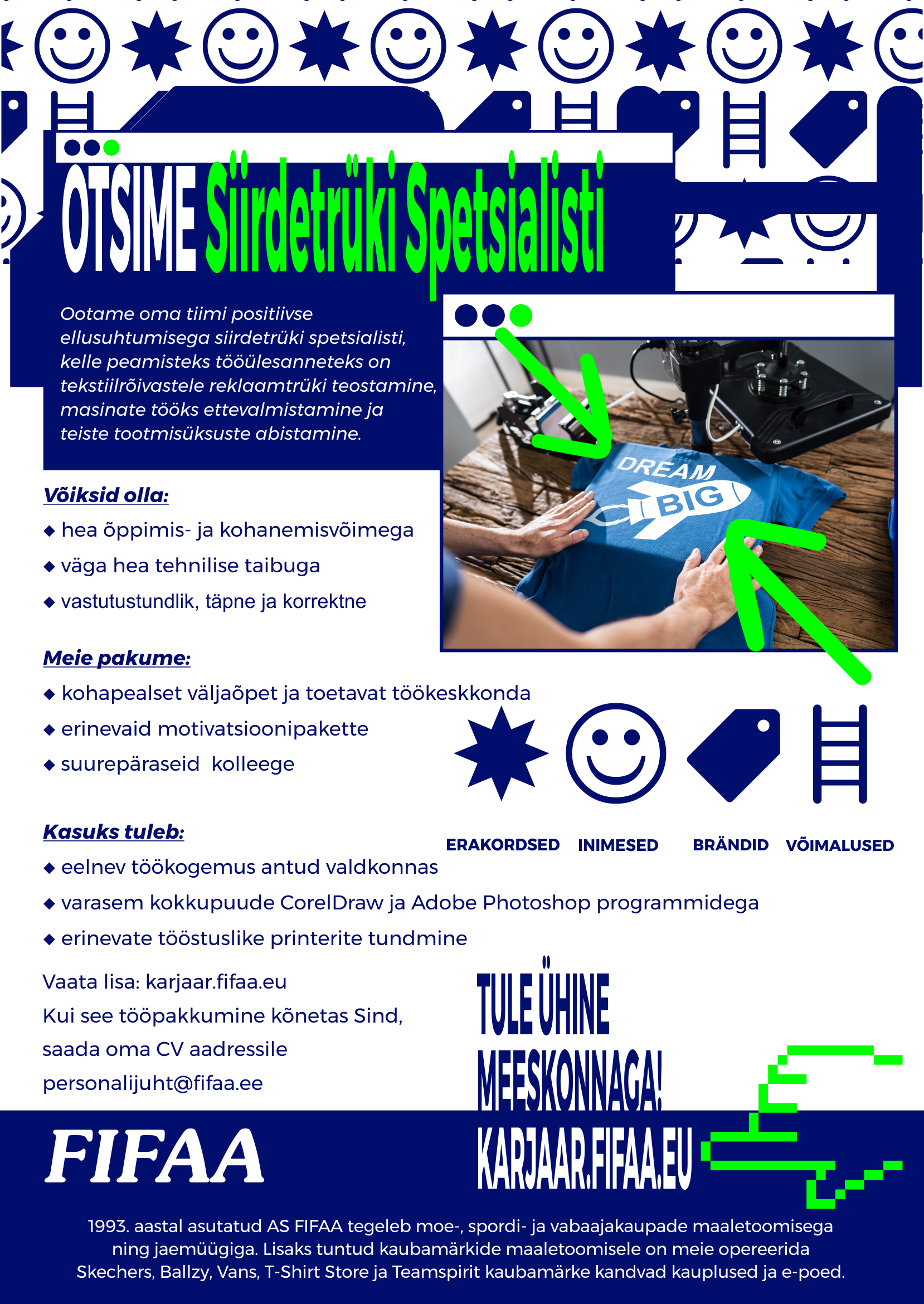 Job offer as picture